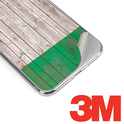 Ireland Flag Dark Wood iPhone XR Skin